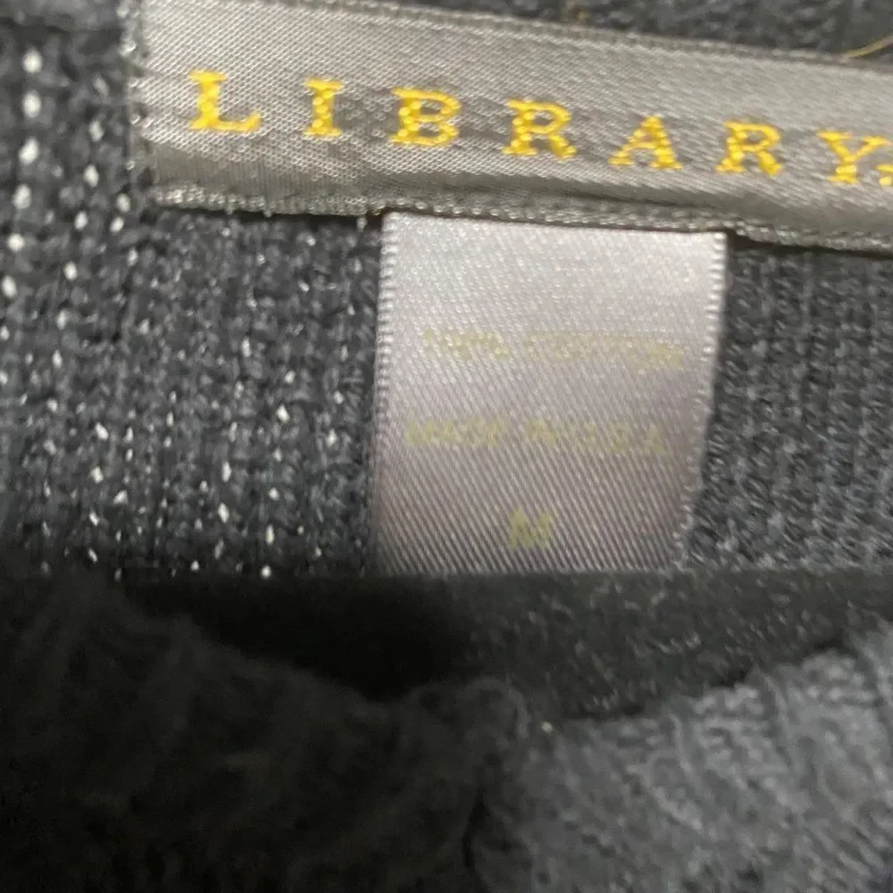 Library black MENS sweater